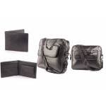 Combo of Laptop Bag + Black Leather Wallet + Free Watch